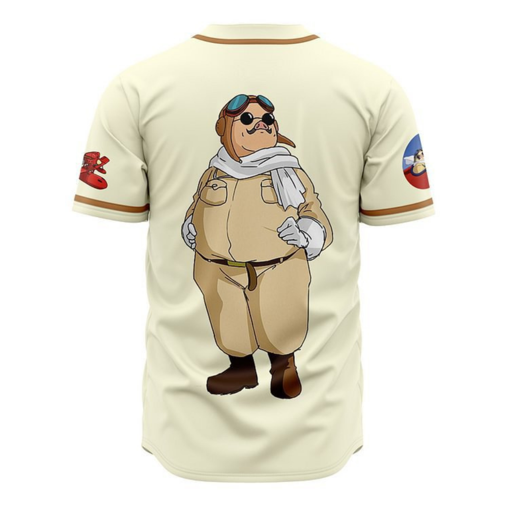 Porco Rosso Anime Baseball Jersey | Studio Ghibli Streetwear