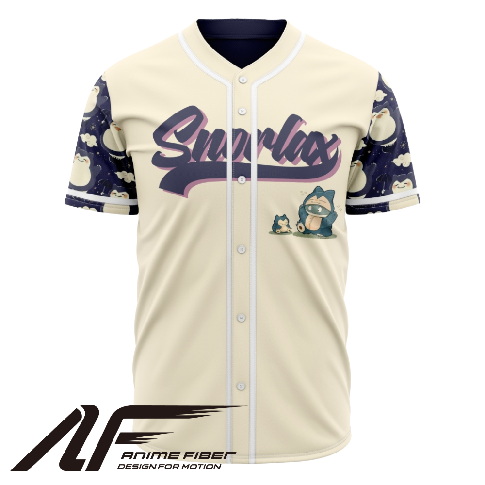 Snorlax Baseball Jersey | Pokémon Anime Jersey