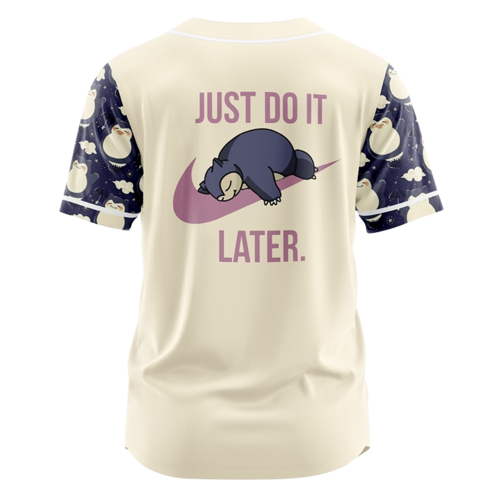 Snorlax Baseball Jersey | Pokémon Anime Jersey