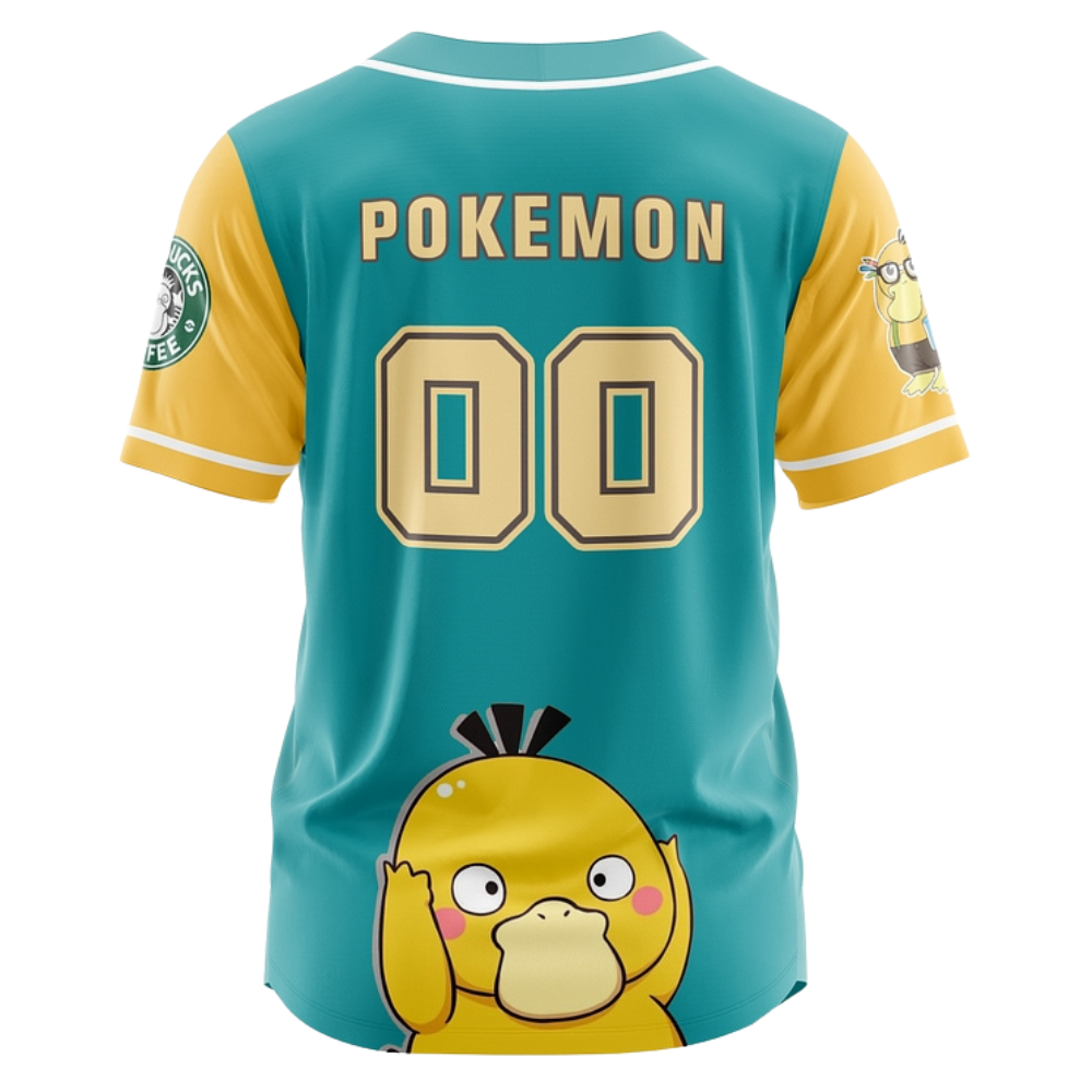 Psyduck Baseball Jersey | Pokémon Anime Jersey
