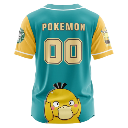Psyduck Baseball Jersey | Pokémon Anime Jersey