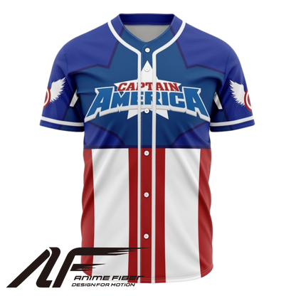 Captain America Baseball Jersey | Marvel Jersey