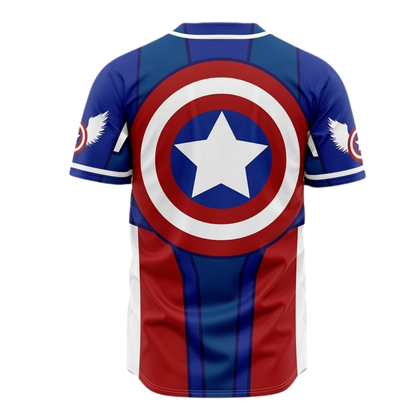 Captain America Baseball Jersey | Marvel Jersey