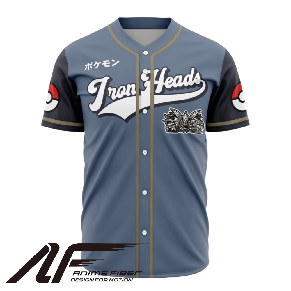 Iron Heads Baseball Jersey | Pokémon Anime Jersey