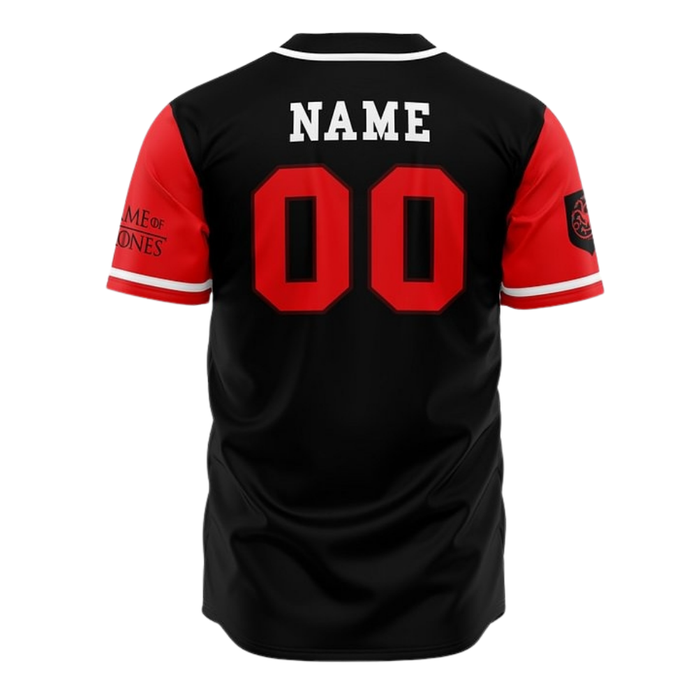 Targaryen Baseball Jersey | Game of Thrones Jersey