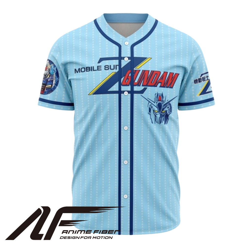 Zeta Gundam Baseball Jersey | Gundam Anime Jersey
