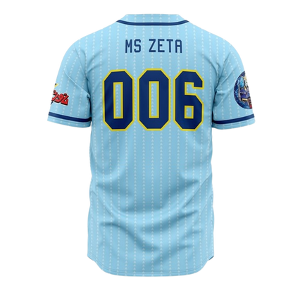 Zeta Gundam Baseball Jersey | Gundam Anime Jersey