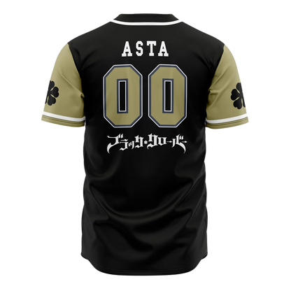 Black Bulls Baseball Jersey | Black Clover Anime Jersey