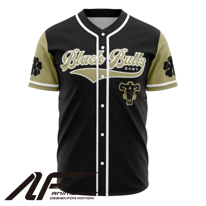 Black Bulls Baseball Jersey | Black Clover Anime Jersey