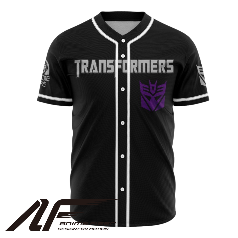Decepticon Baseball Jersey | Transformers Anime Jersey