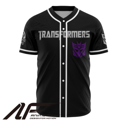 Decepticon Baseball Jersey | Transformers Anime Jersey