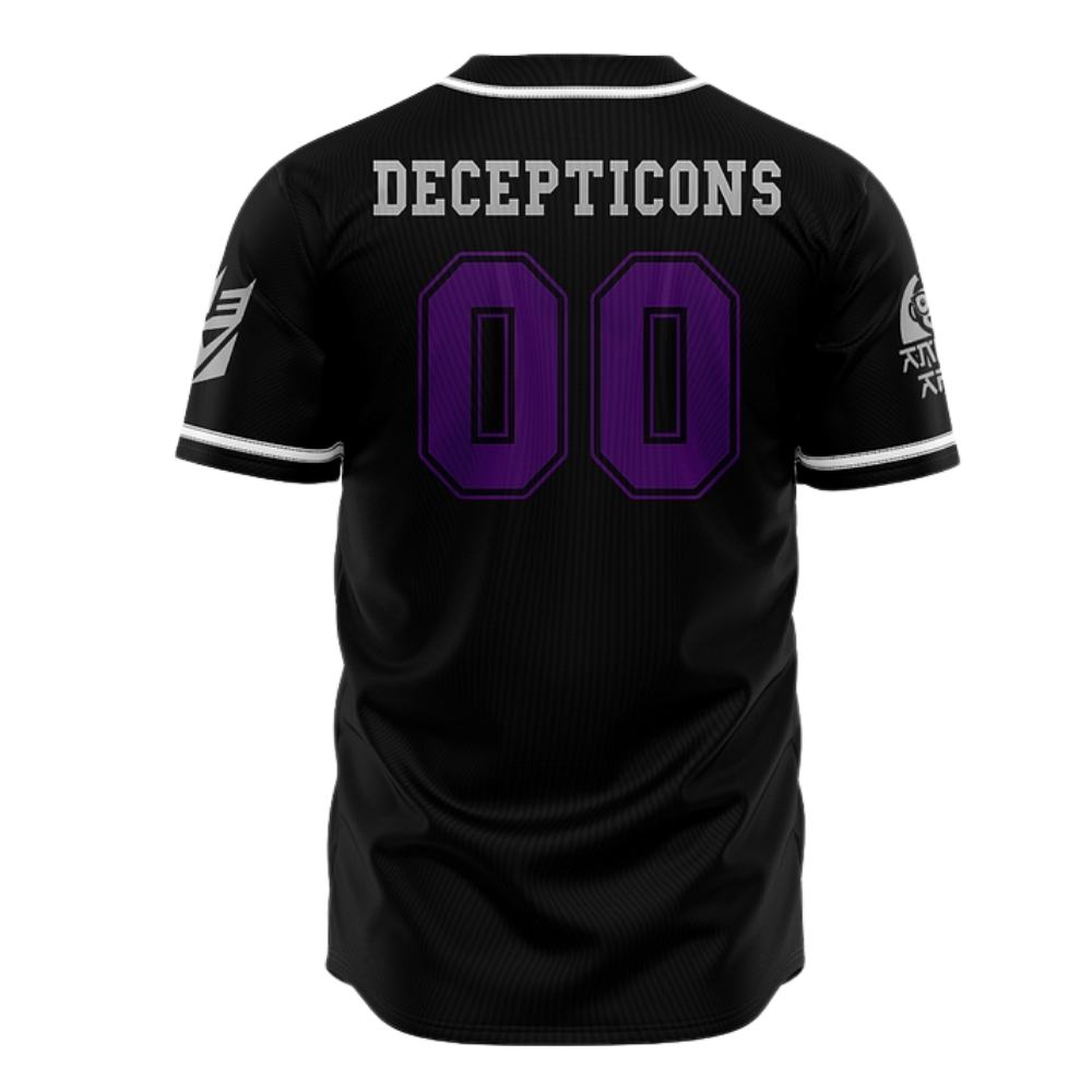 Decepticon Baseball Jersey | Transformers Anime Jersey