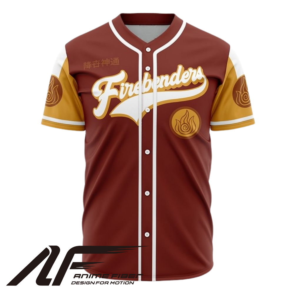 Firebender Baseball Jersey | Avatar Jersey