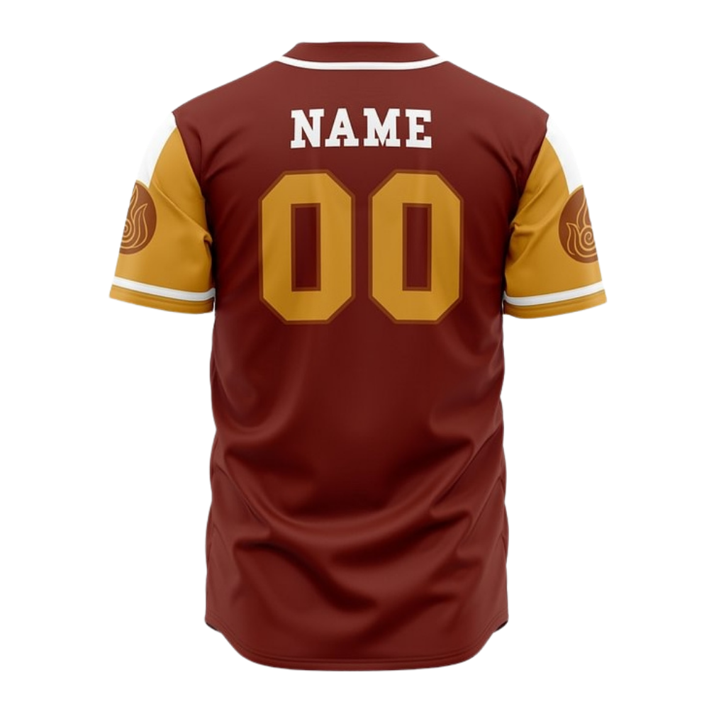 Firebender Baseball Jersey | Avatar Jersey