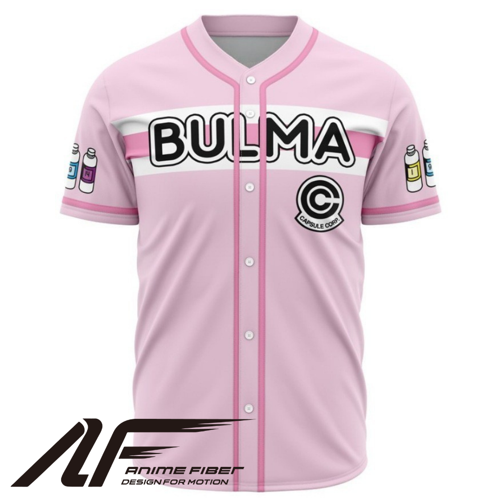Bulma Anime Baseball Jersey | Dragon Ball Streetwear