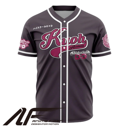 Kuoh Academy Baseball Jersey | High School DxD Anime Jersey