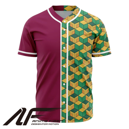 Rengoku Baseball Jersey | Demon Slayer Anime Jersey
