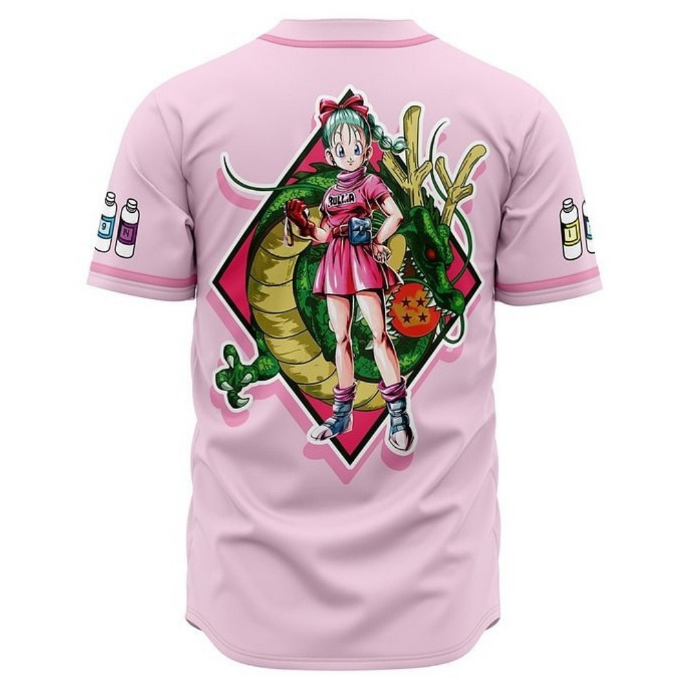 Bulma Anime Baseball Jersey | Dragon Ball Streetwear