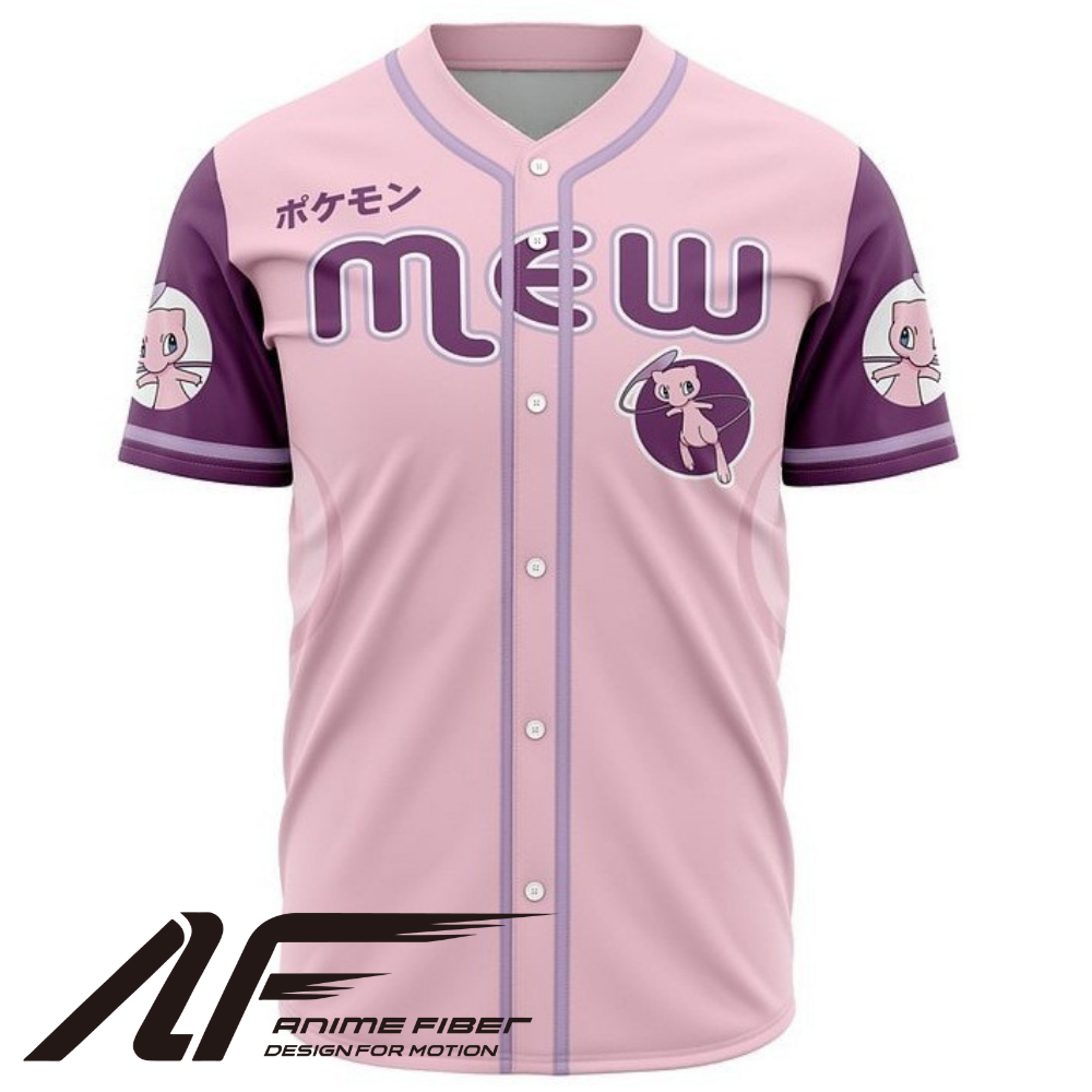 Mew Anime Baseball Jersey | Pokémon Streetwear