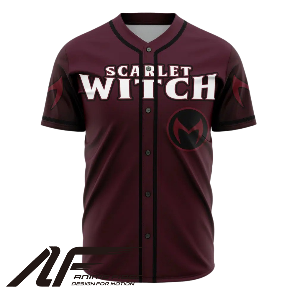 Scarlet Witch Baseball Jersey | Marvel Jersey