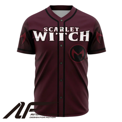 Scarlet Witch Baseball Jersey | Marvel Jersey