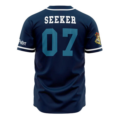 Back view of character-themed baseball jersey by Anime Fiber.