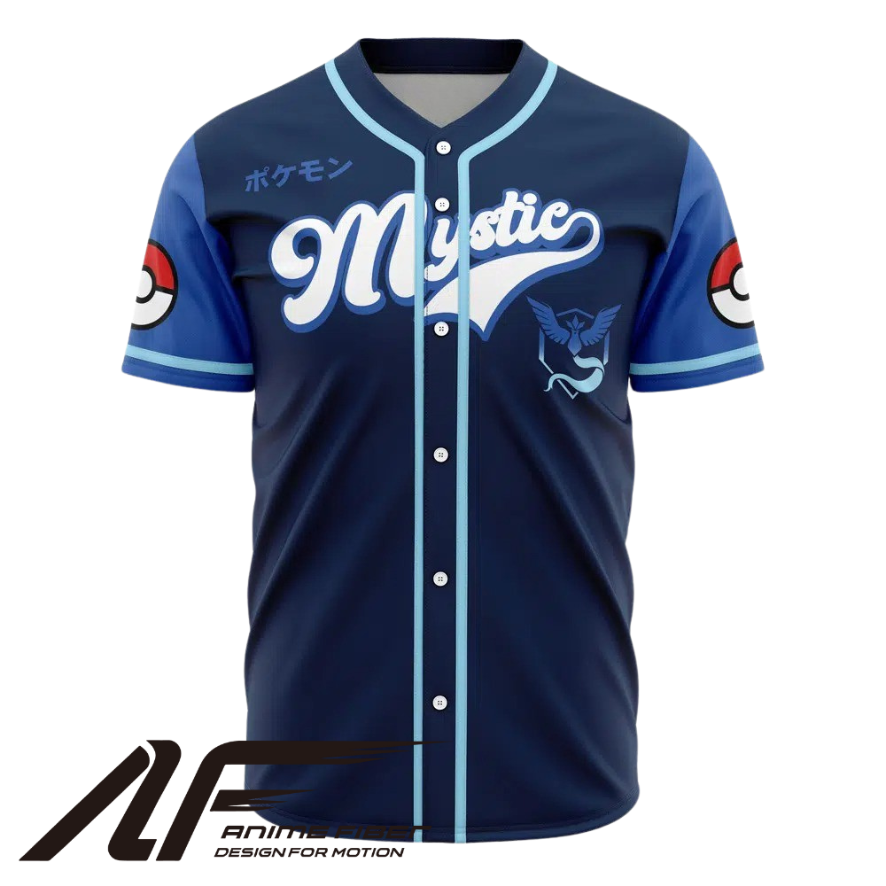 Team Mystic Baseball Jersey | Pokémon Anime Jersey