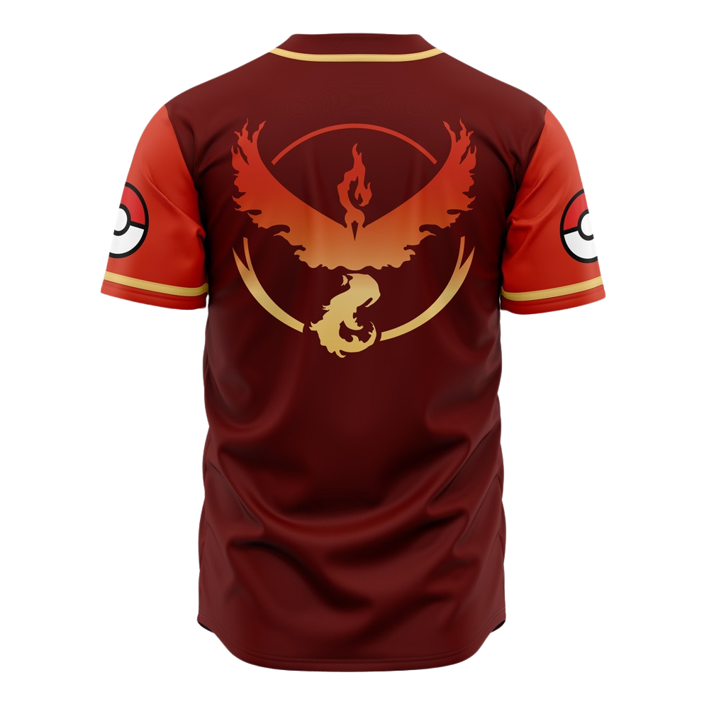 Team Valor Baseball Jersey | Pokémon Anime Jersey