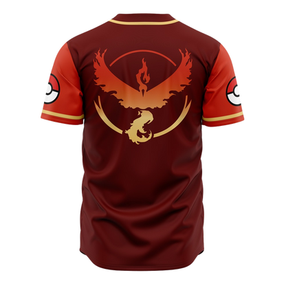 Team Valor Baseball Jersey | Pokémon Anime Jersey