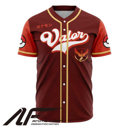 Team Valor Baseball Jersey | Pokémon Anime Jersey