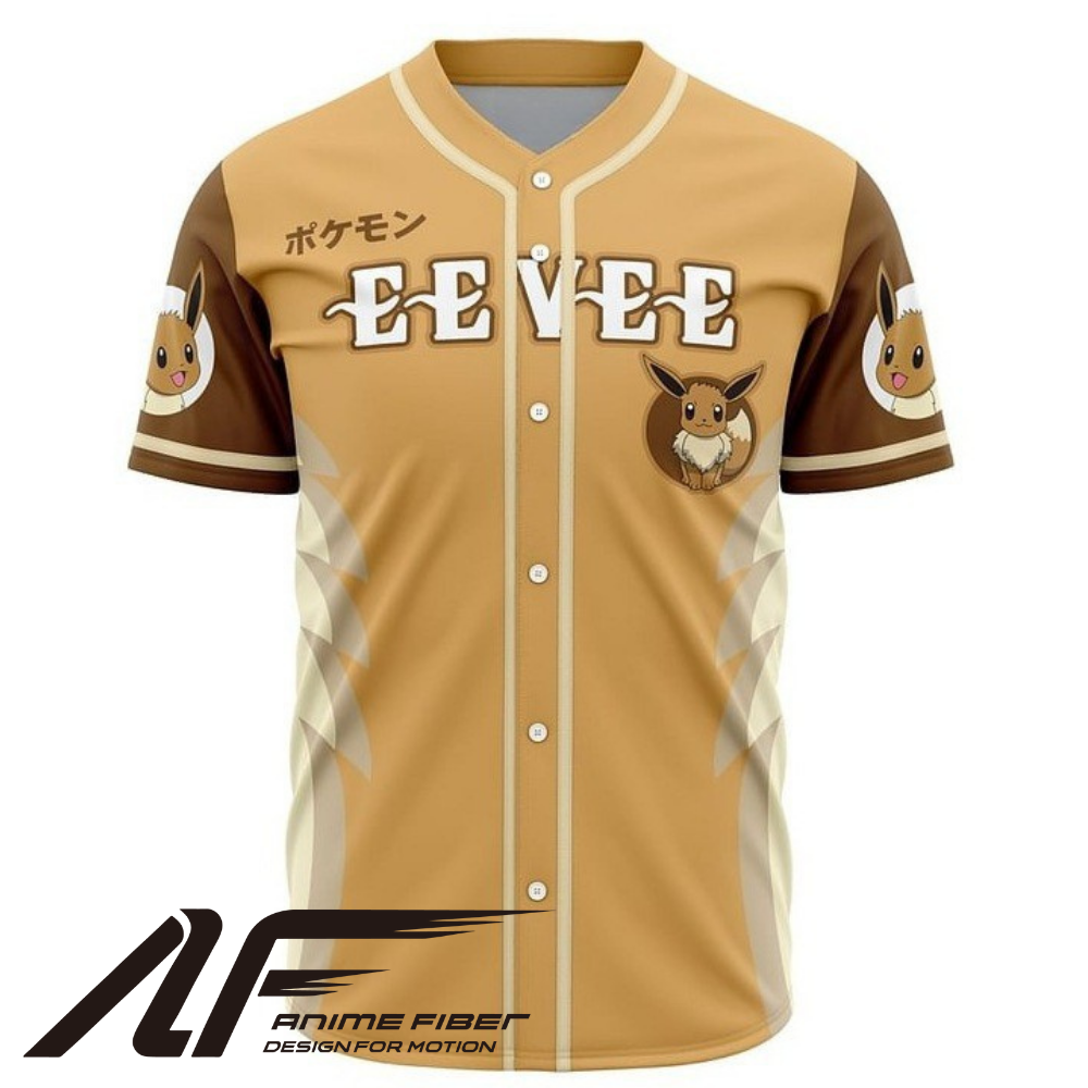Eevee Anime Baseball Jersey | Pokémon Streetwear