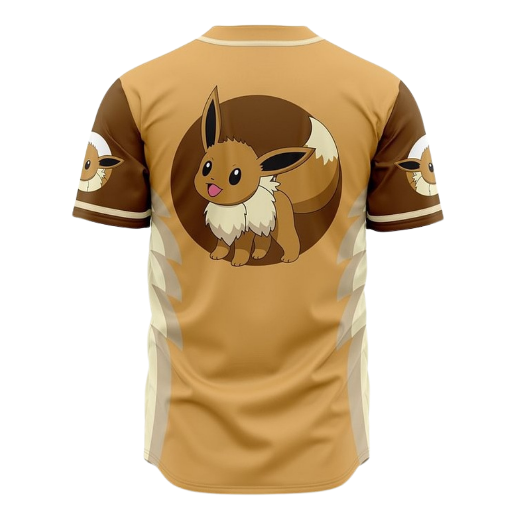 Eevee Anime Baseball Jersey | Pokémon Streetwear