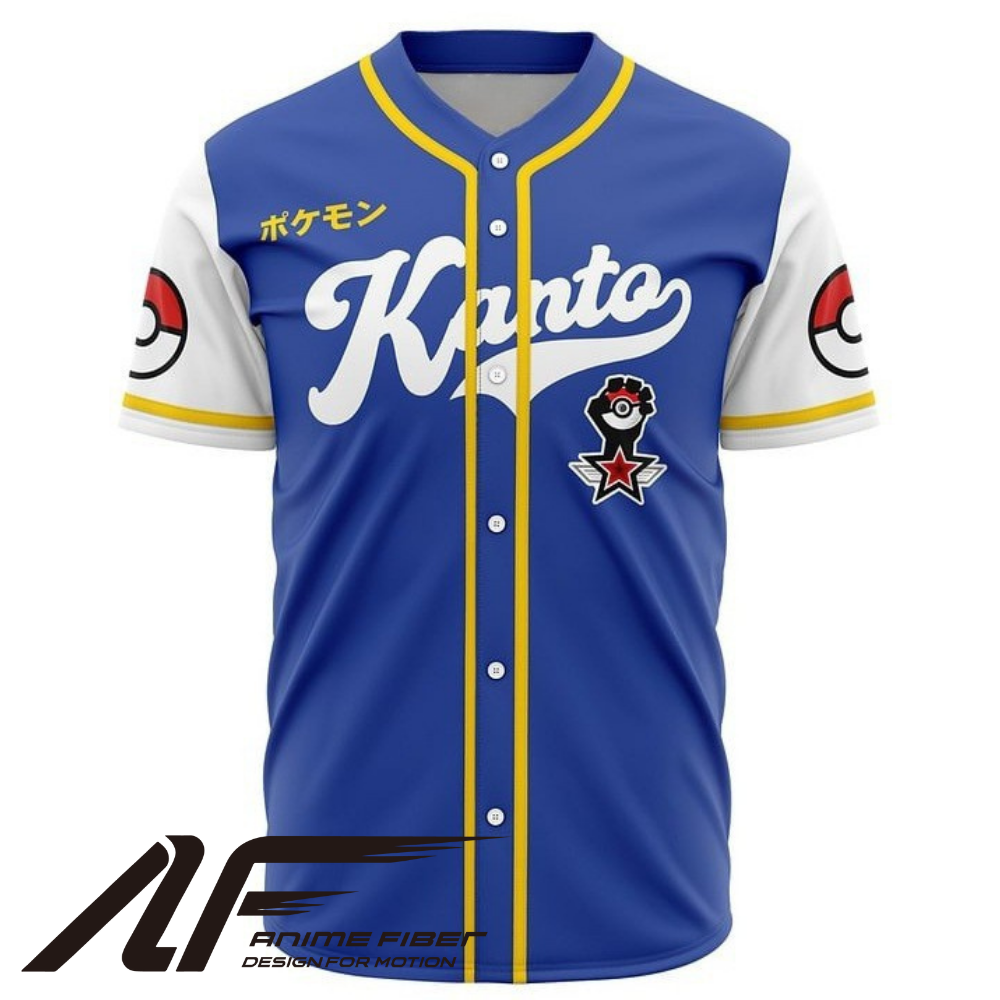 Kanto Anime Baseball Jersey | Pokémon Streetwear