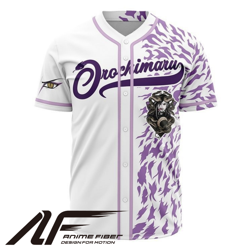 Orochimaru Anime Baseball Jersey | Naruto Villain Streetwear