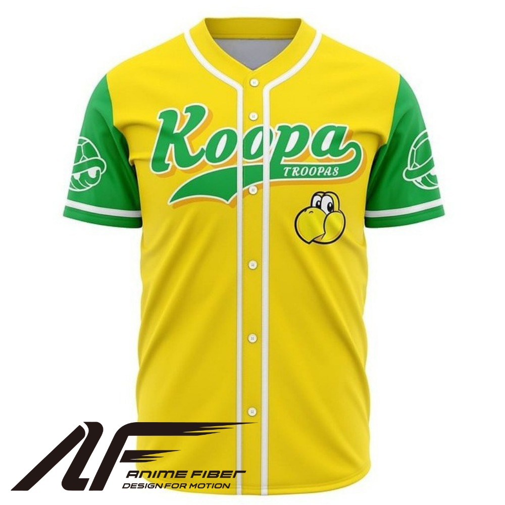 Koopa Troopas Baseball Jersey | Super Mario Streetwear