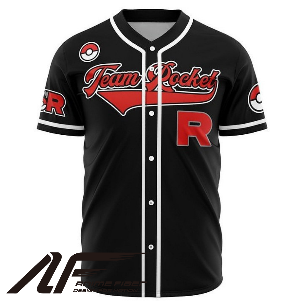 Team Rocket Baseball Jersey | Pokémon Anime Streetwear