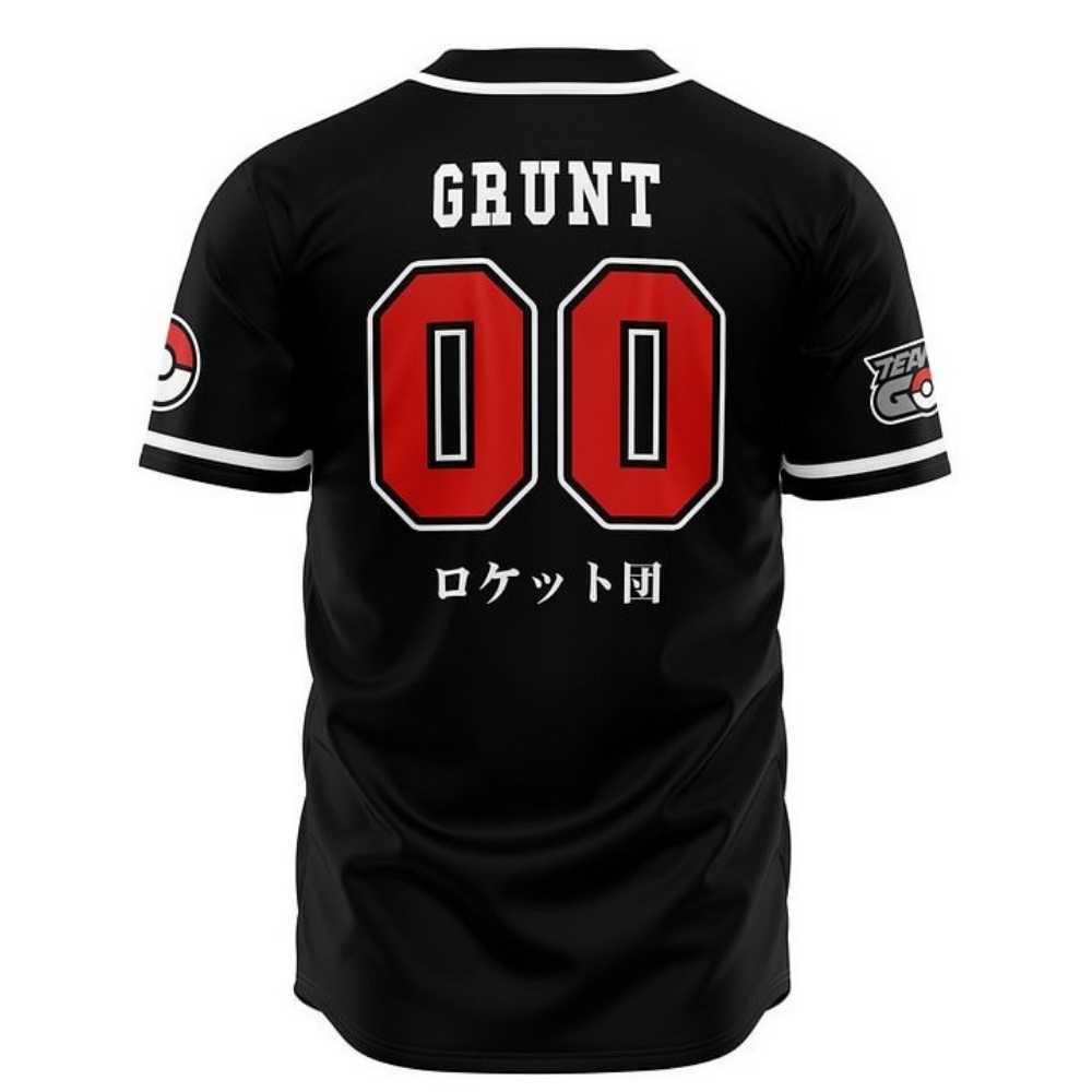 Team Rocket Baseball Jersey | Pokémon Anime Streetwear
