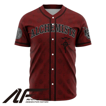 Alchemists Baseball Jersey | Fullmetal Alchemist Anime Jersey