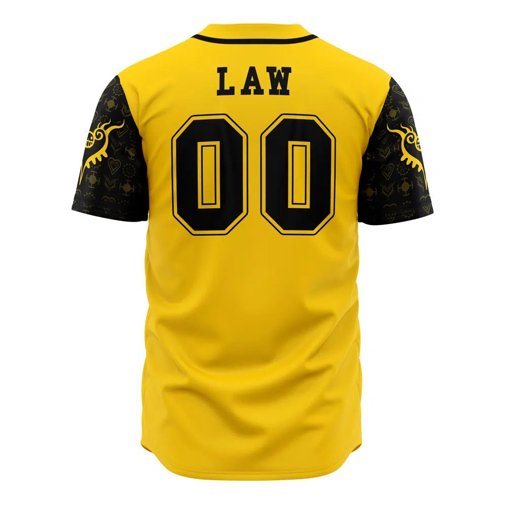 Heart Pirates Baseball Jersey | One Piece Anime Jersey