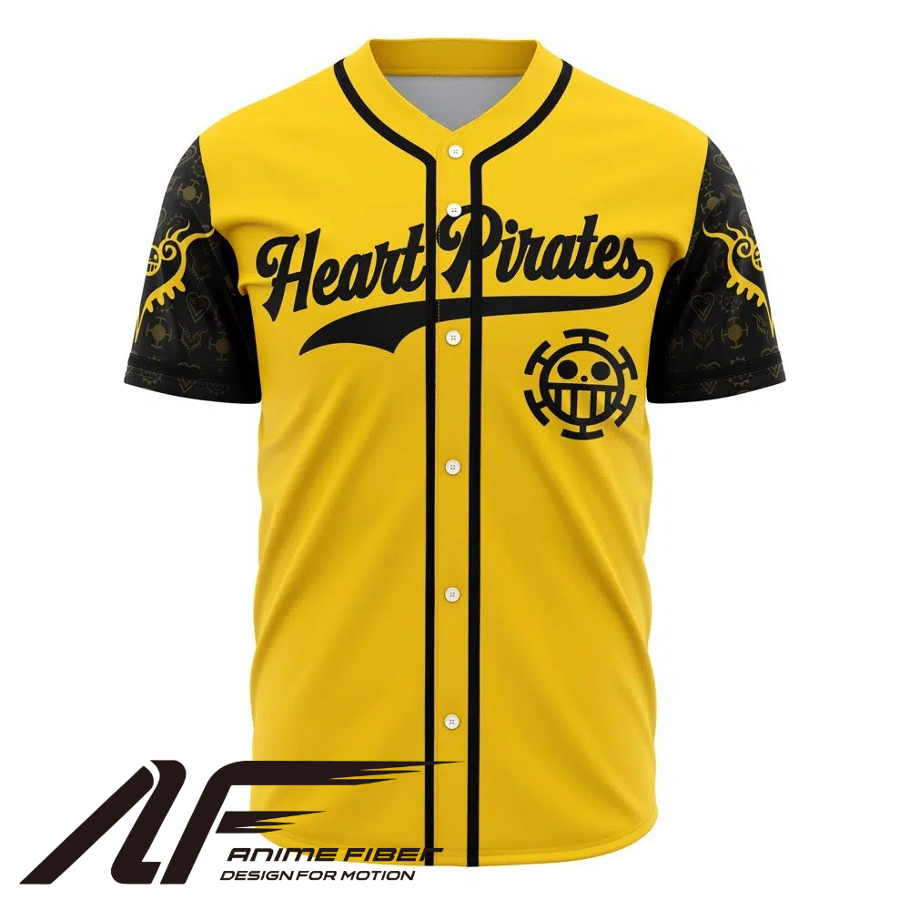 Heart Pirates Baseball Jersey | One Piece Anime Jersey