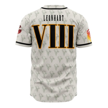 Back view of anime-inspired baseball jersey by Anime Fiber.