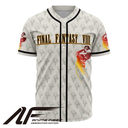 Front view of character-themed baseball jersey from Anime Fiber.