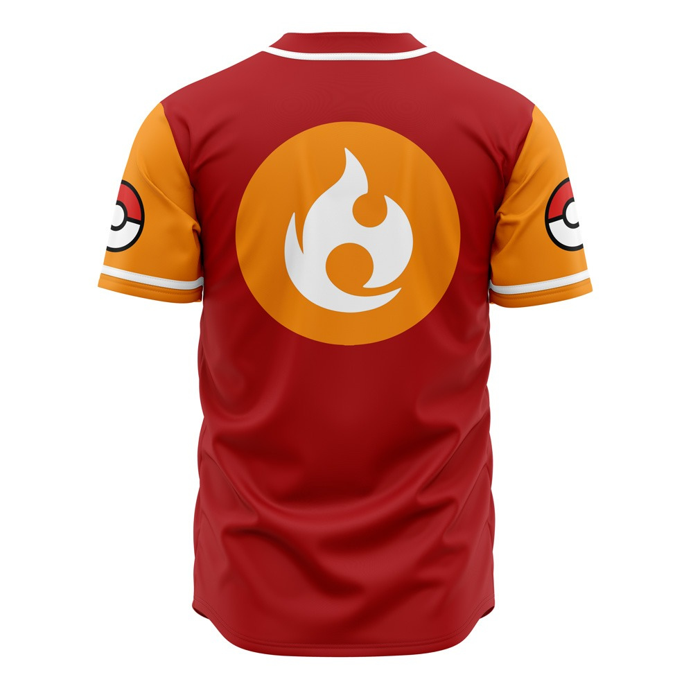 Fire Spinners Baseball Jersey | Pokémon Anime Jersey