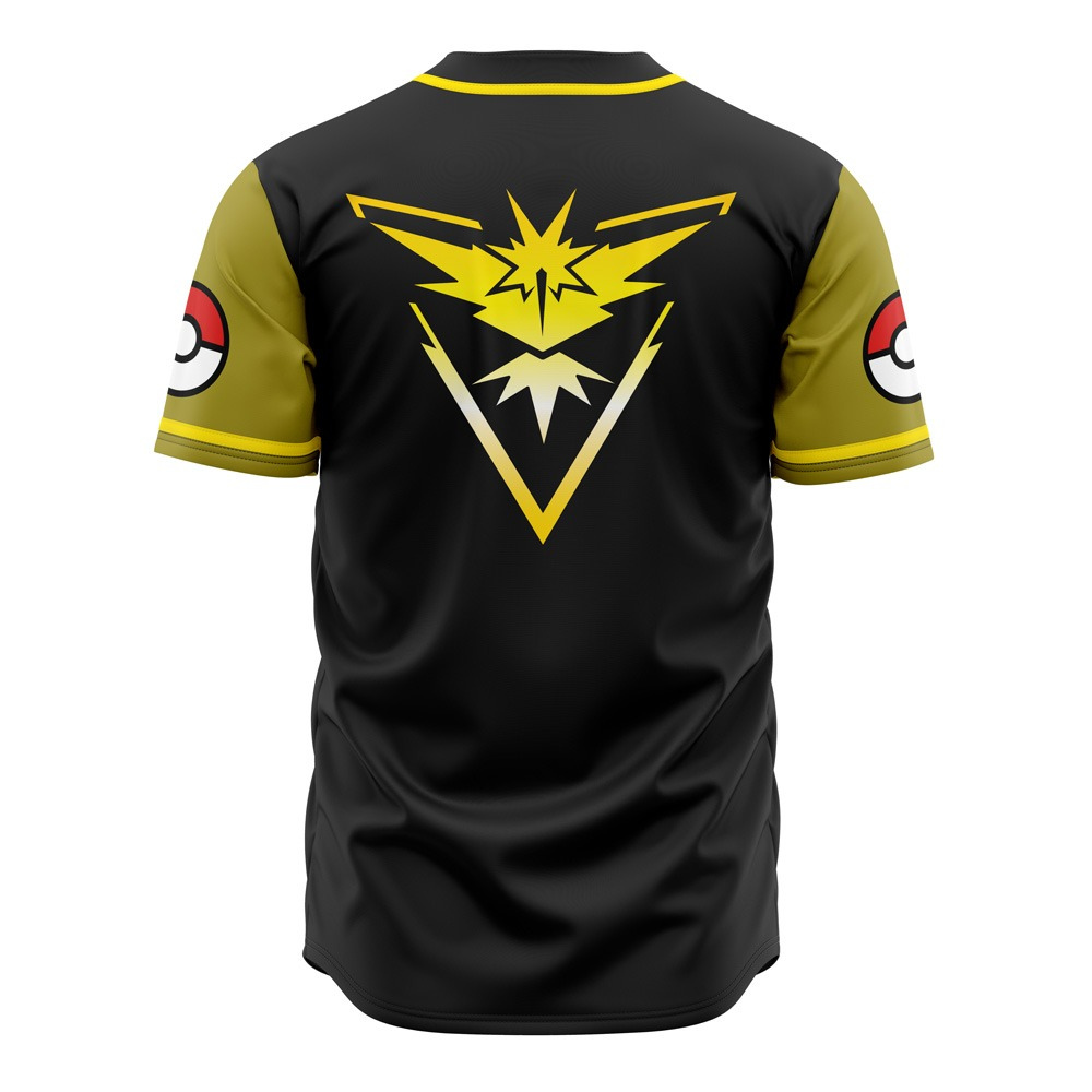 Team Instinct Baseball Jersey | Pokémon Anime Jersey