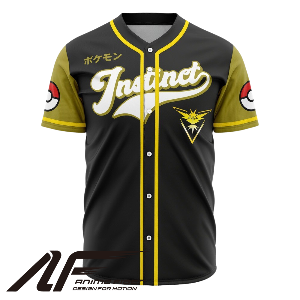 Team Instinct Baseball Jersey | Pokémon Anime Jersey