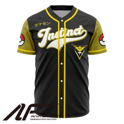 Team Instinct Baseball Jersey | Pokémon Anime Jersey
