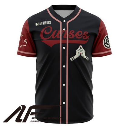 Curses Baseball Jersey | Jujutsu Kaisen Anime Streetwear