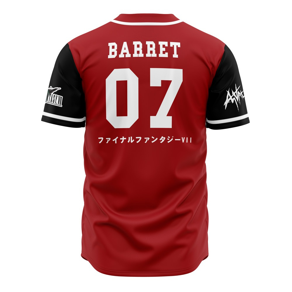 Avalanche Baseball Jersey | Final Fantasy Jersey