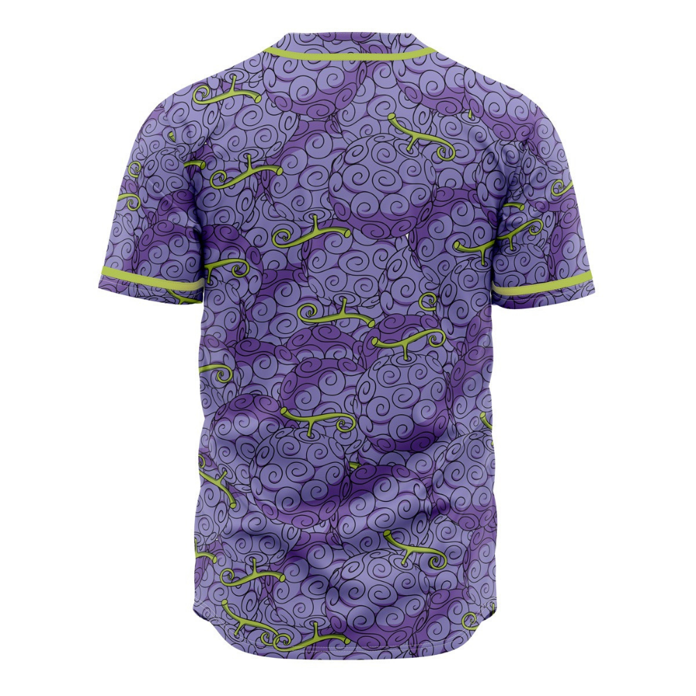 Devil Fruit Baseball Jersey | One Piece Anime Jersey