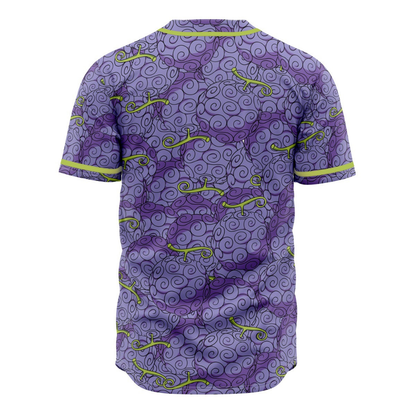 Devil Fruit Baseball Jersey | One Piece Anime Jersey